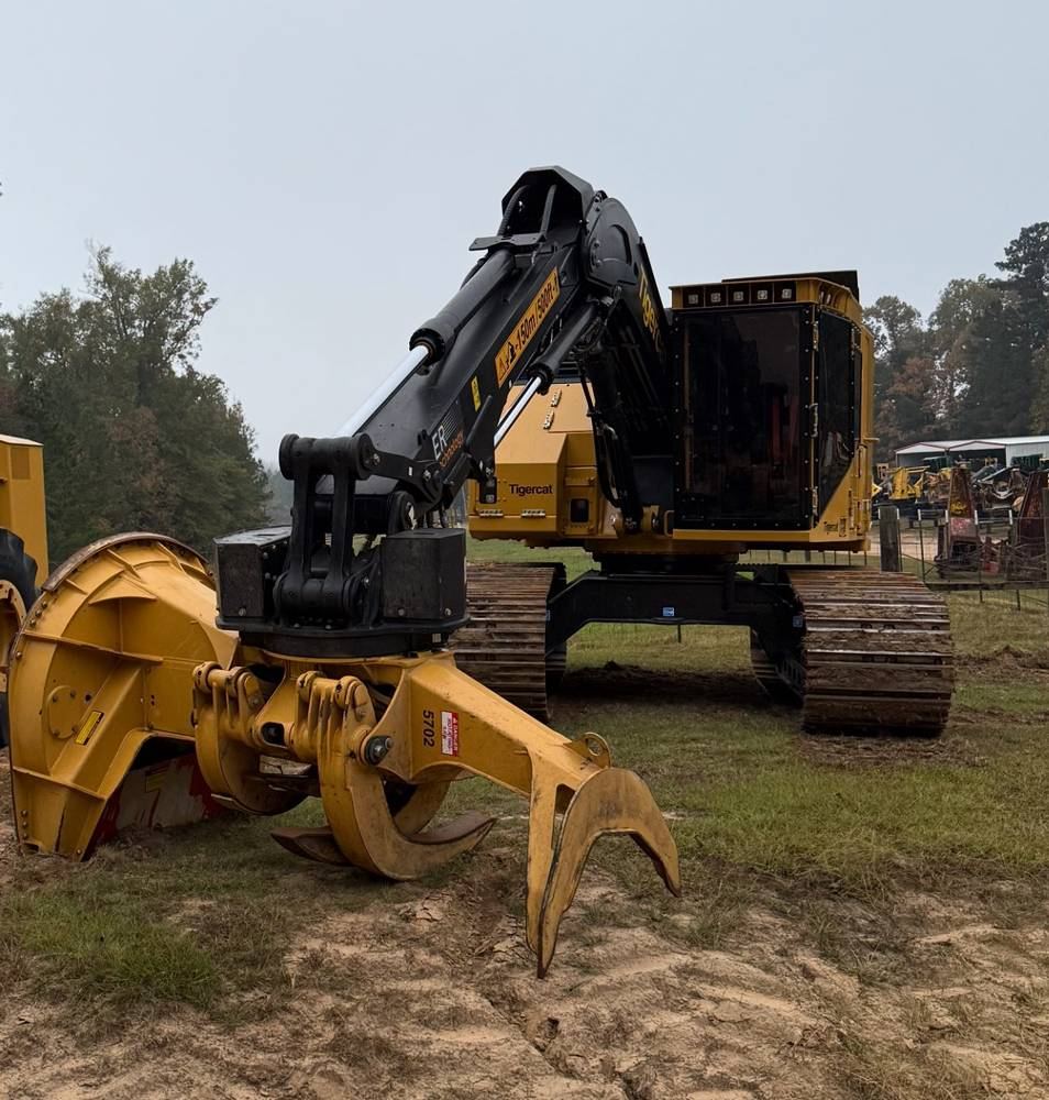 Tigercat track feller buncher